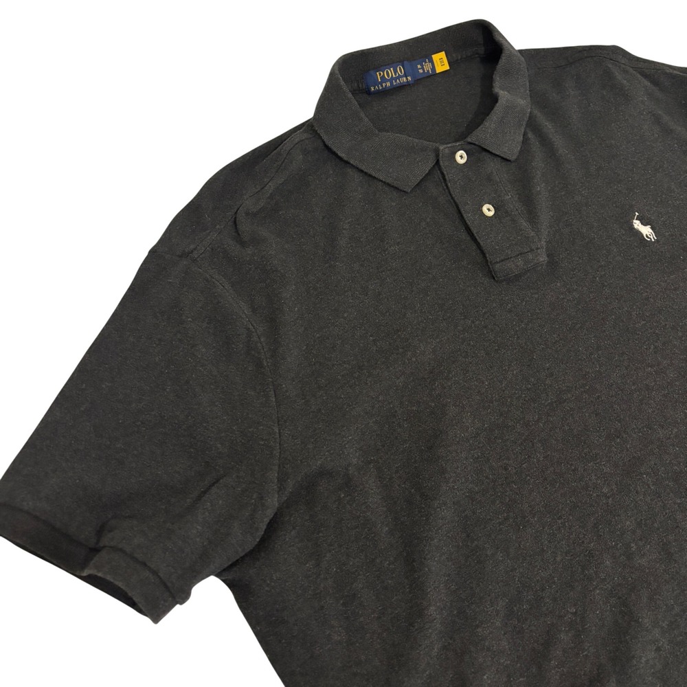 Polo Ralph Lauren Black Polo Shirt Mens XL Short Sleeve Soft Cotton Pony Logo